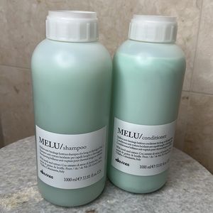 BRAND NEW DAVINES MELU DUO SET Shampoo & Conditioner w/ Pumps 1L / 33.8 FL OZ